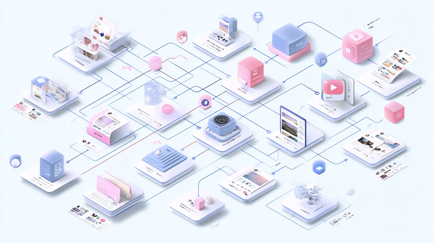 「デジタル遺産の種類別手続きフローチャート」